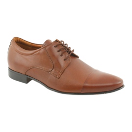 Tur Scarpe da uomo in pelle marrone 1