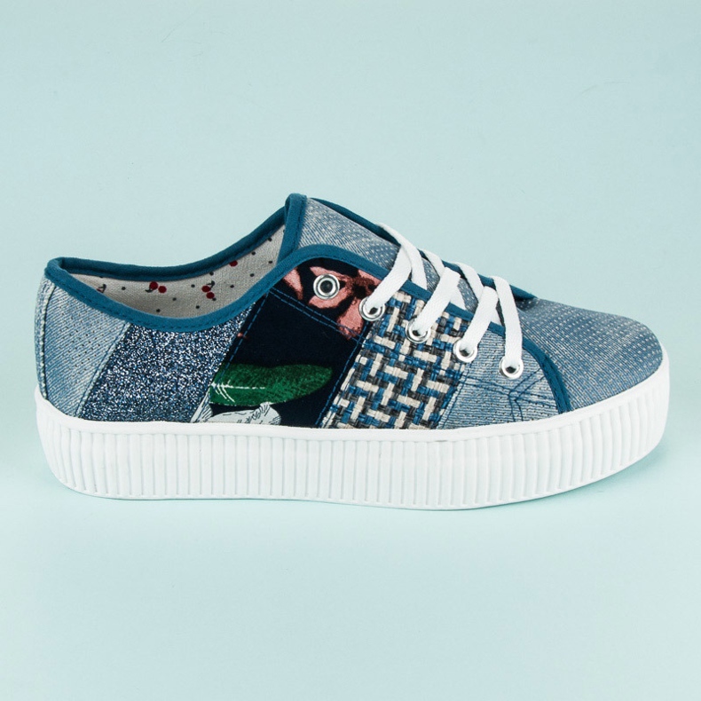 Kylie Sneakers da donna sulla piattaforma blu 2