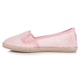 Balada Espadrillas in pizzo Slip On rosa 1