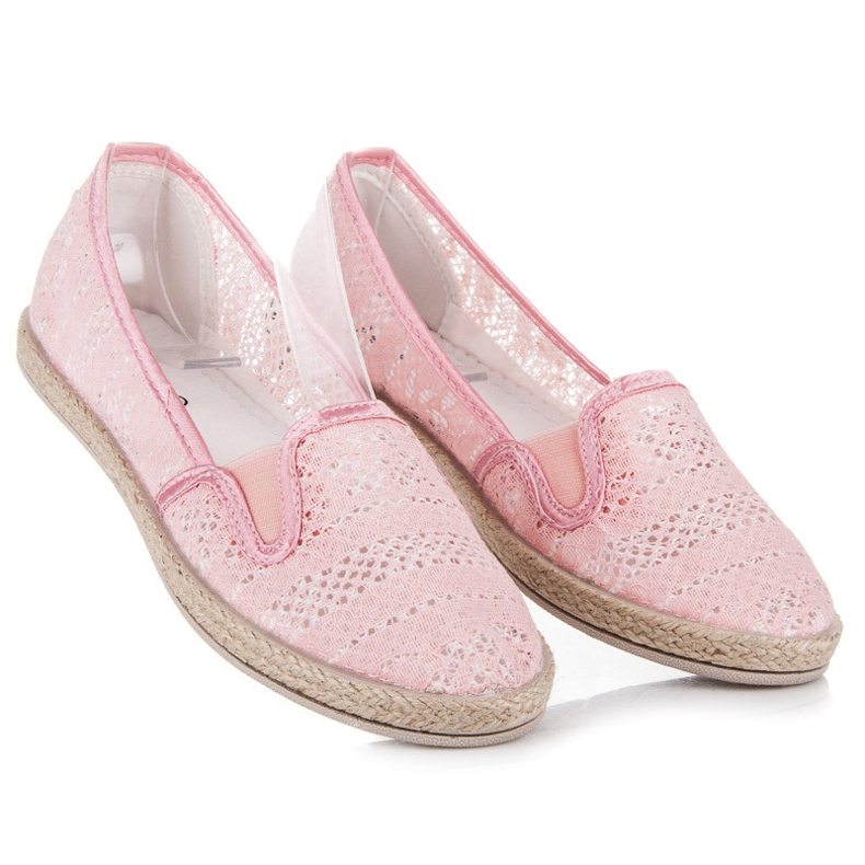 Balada Espadrillas in pizzo Slip On rosa 2