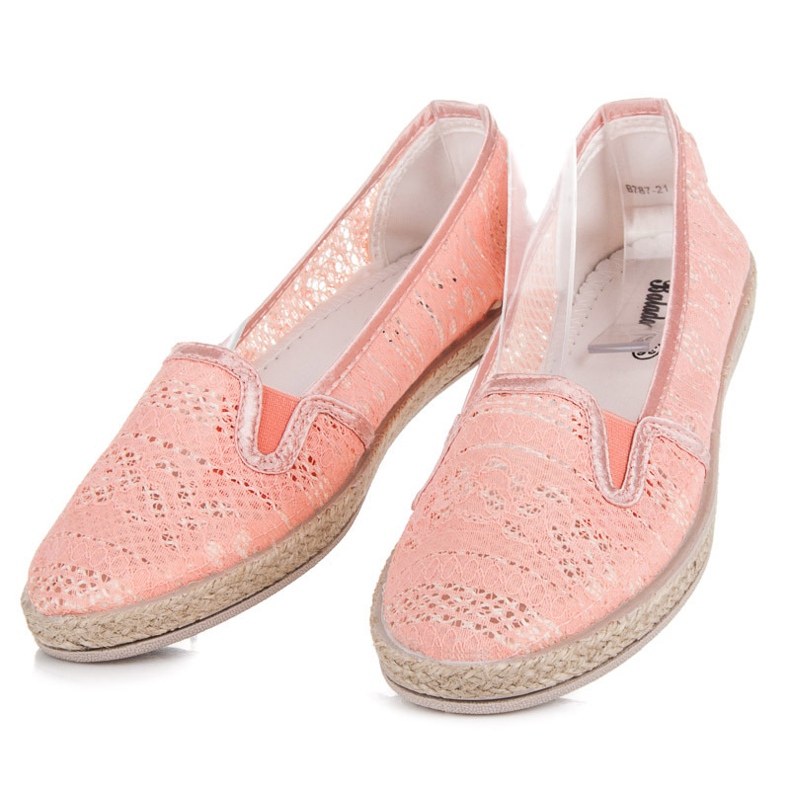 Balada Espadrillas in pizzo Slip On arancia 1
