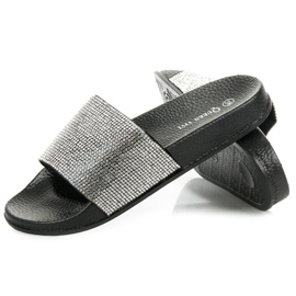 Queen Vivi Pantofole Con Cristalli nero 1