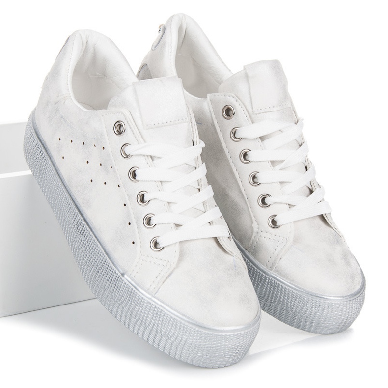 Scarpe da ginnastica bianche bianco 2