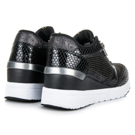 Kylie Scarpe sportive su una zeppa nero 1