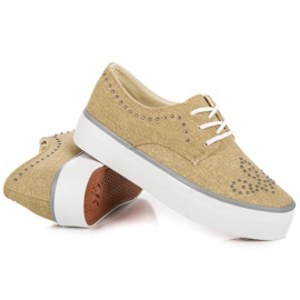 Kylie Sneakers Con Cristalli marrone 2