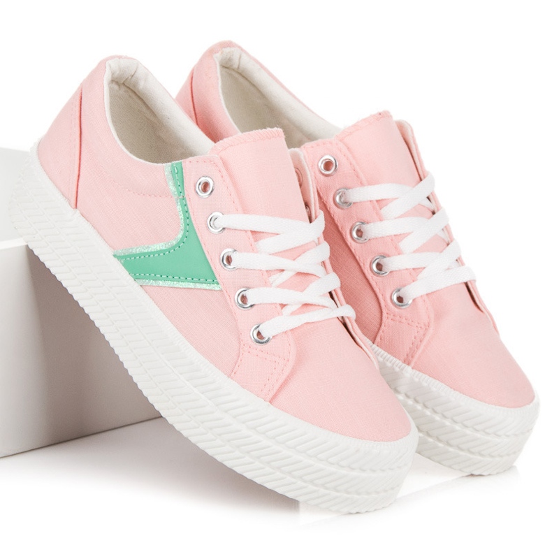 Kylie Scarpe Da Ginnastica Sulla Piattaforma rosa 2