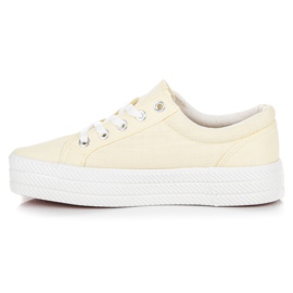 Kylie Scarpe Da Ginnastica Sulla Piattaforma giallo 2