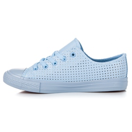 Kylie Scarpe da ginnastica traforate sulla rilegatura blu 1