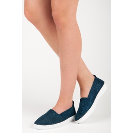 Slipony in pelle VINCEZA blu 2