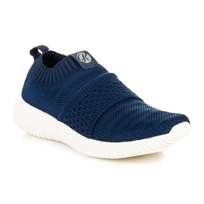 Kylie Sneakers in tessuto senza lacci blu 1