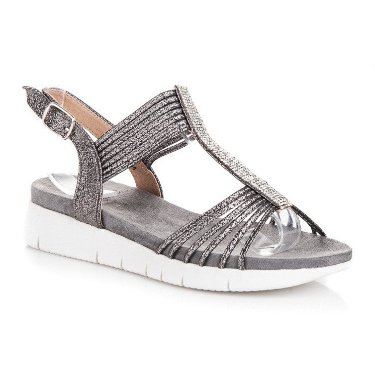 Kylie Sandali Con Cristalli grigio 1