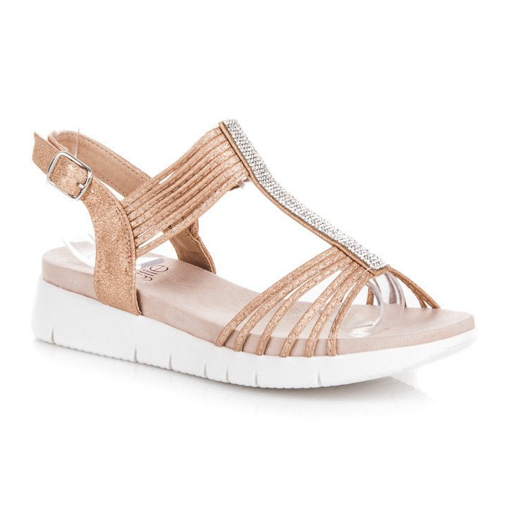 Kylie Sandali Con Cristalli marrone 2