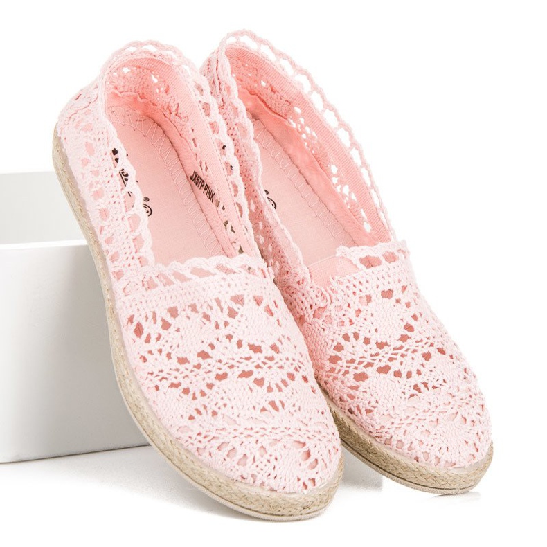 Seastar Espadrillas di pizzo rosa 2