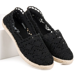Seastar Espadrillas di pizzo nero 2