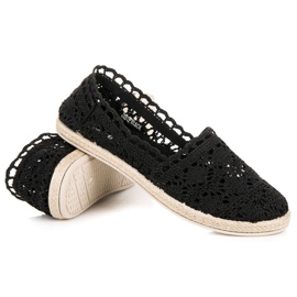Seastar Espadrillas di pizzo nero 1