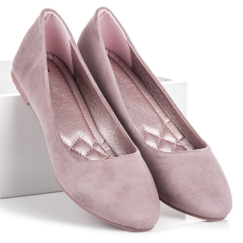 Seastar Ballerine in camoscio viola 1