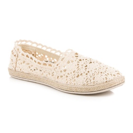 Seastar Espadrillas in pizzo beige 1