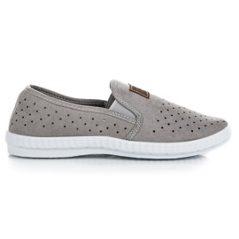 Mckeylor Sneakers traforate grigio 1
