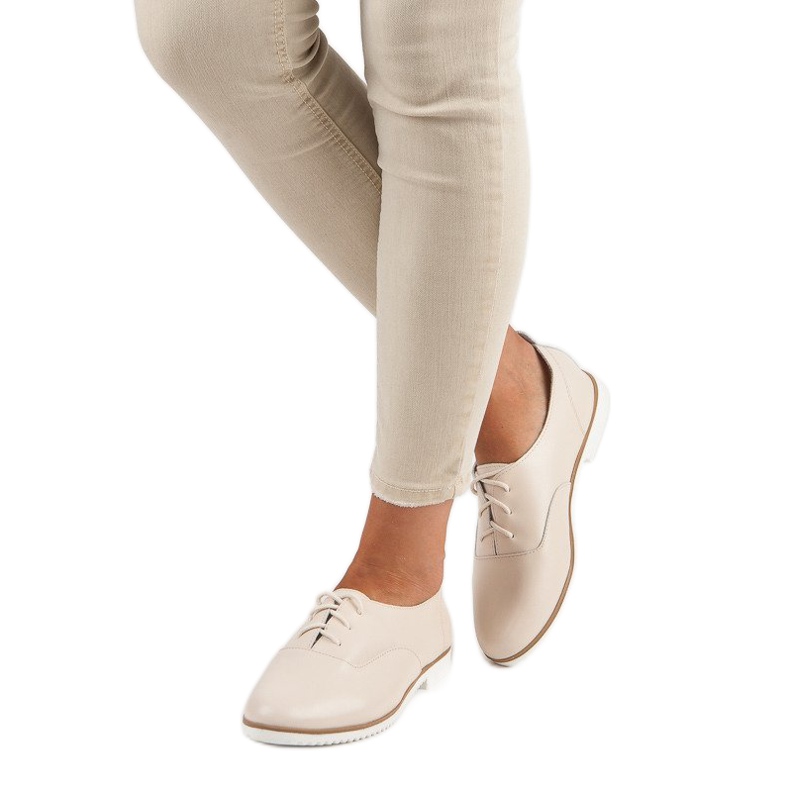 Mazaro Scarpe in pelle beige chiaro di MAZORO 2