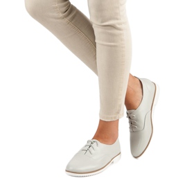 Mazaro Scarpe in pelle grigia di MAZORO grigio 2