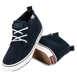 Andy Z Sneakers alla caviglia in camoscio blu 2