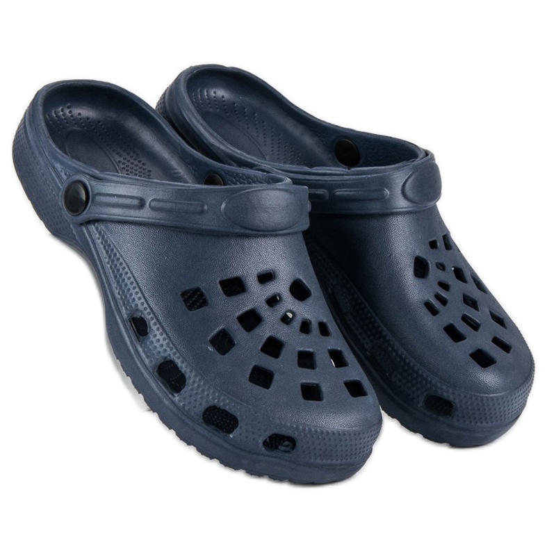 Pantofole da giardino blu navy 1