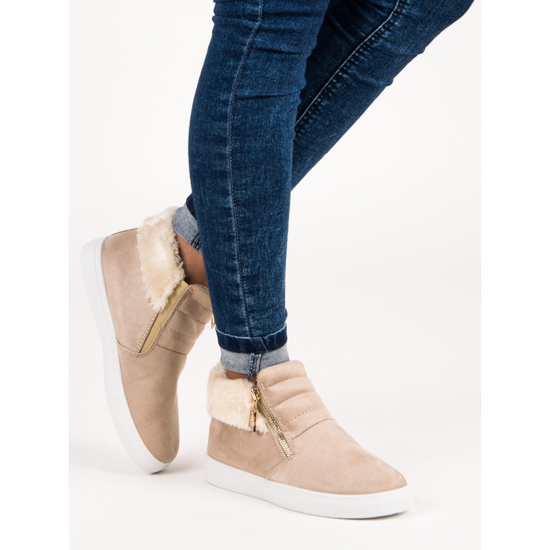 Sport Sneakers alla caviglia beige 1