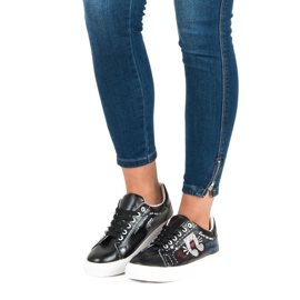 Sneakers da donna alla moda nero 2