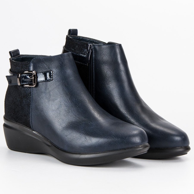 Kylie Comodi stivali blu navy con isolamento 1