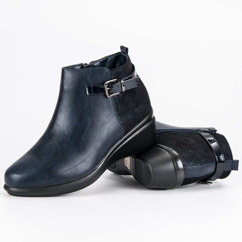 Kylie Comodi stivali blu navy con isolamento 2