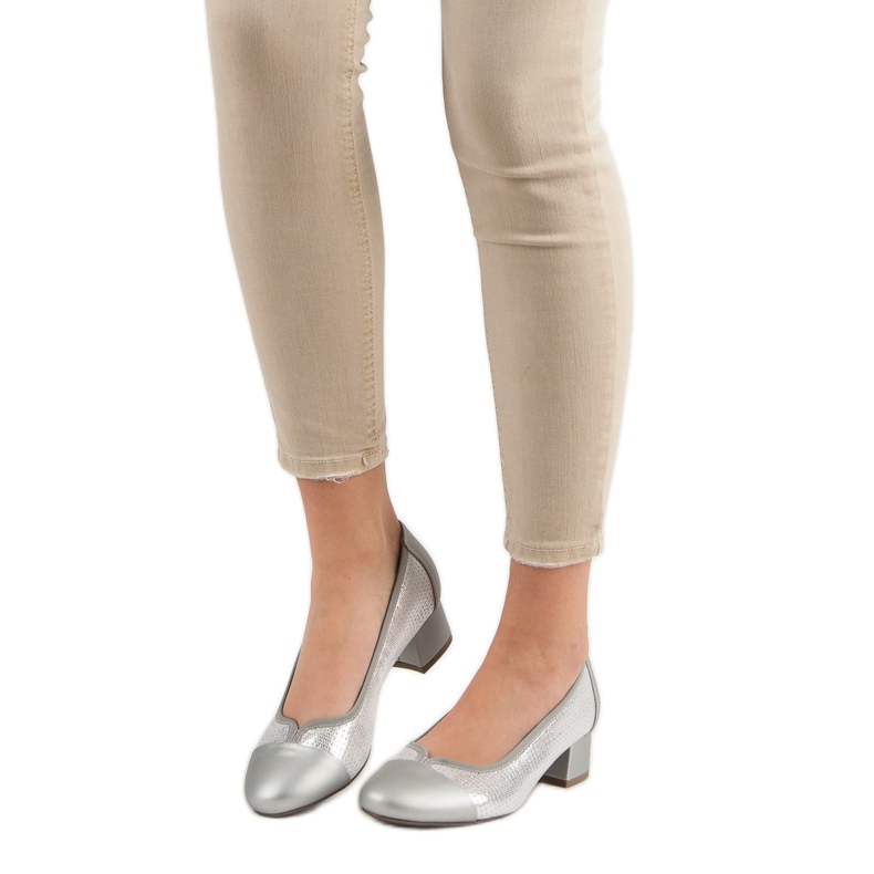 Vinceza Décolleté con tacco piatto grigio 1