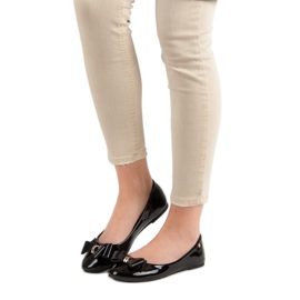 Ballerine laccate con fiocco VINCEZA nero 2