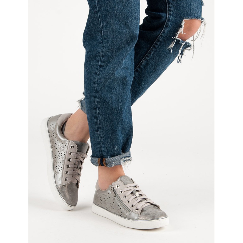 Kylie Scarpe da ginnastica casual argento grigio 2