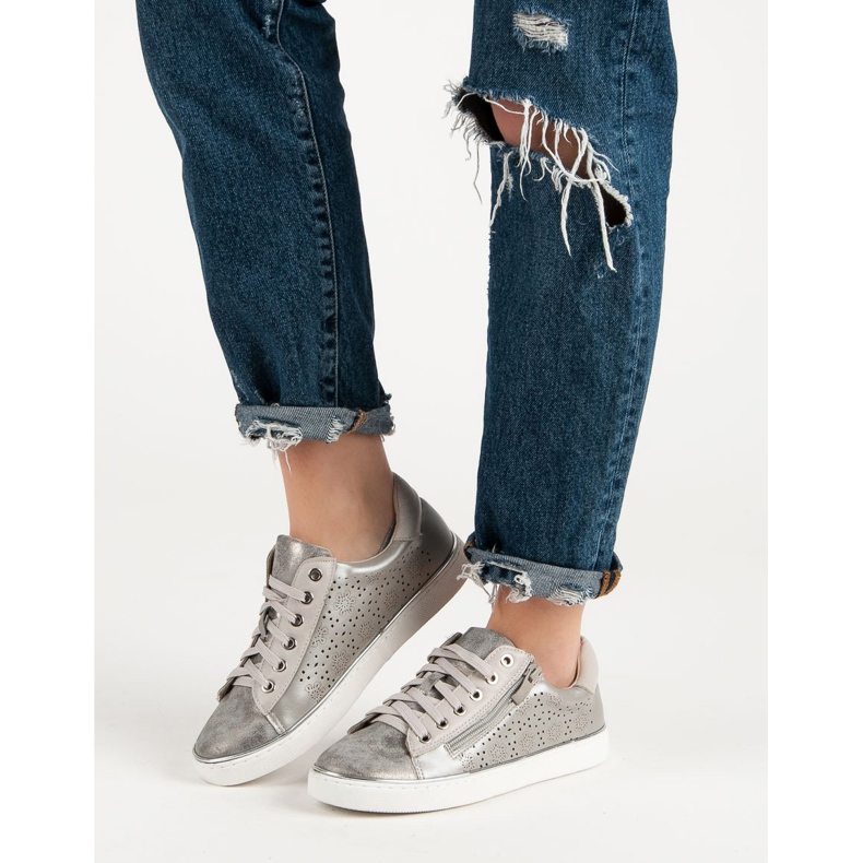 Kylie Scarpe da ginnastica casual argento grigio 1