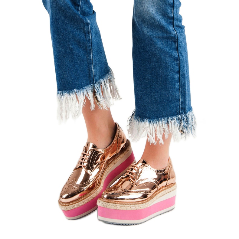 Corina Scarpe con zeppa alla moda giallo 2