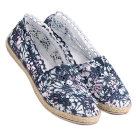 Sweet Shoes Slip in pizzo blu 2