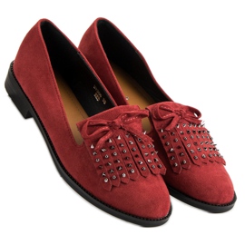 Sergio Todzi Mocassini in pelle scamosciata rosso 2