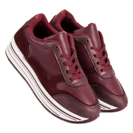 Scarpe sportive bordeaux multicolore rosso 2