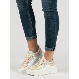 Scarpe sportive leggere bianca multicolore 2