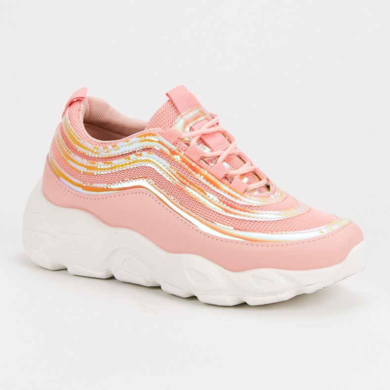 SHELOVET Scarpe sportive leggere rosa 1