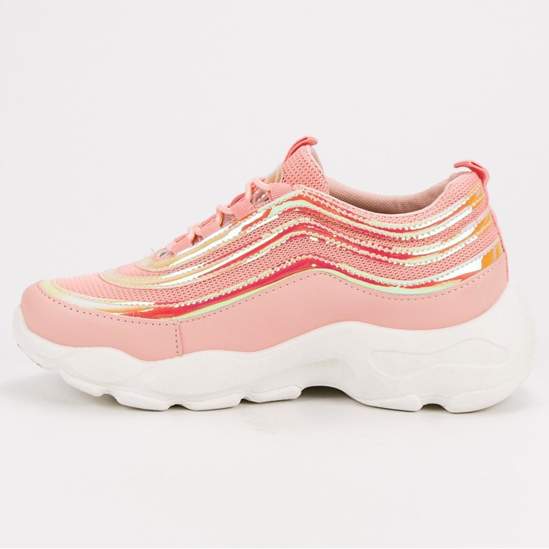 SHELOVET Scarpe sportive leggere rosa 2