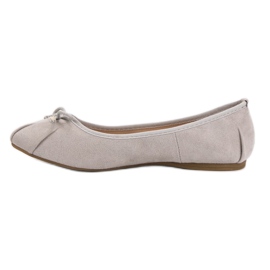 Lucky Shoes Ballerine allacciate grigie grigio 2