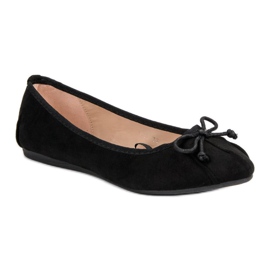 Lucky Shoes Ballerine legate nere nero 1