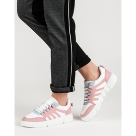 Scarpe sportive comode rosa 1