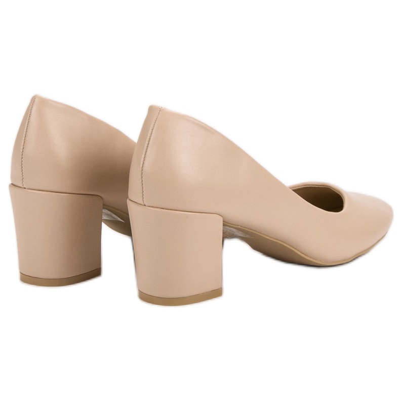 Ideal Shoes Décolleté beige classiche 1