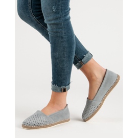 Filippo Espadrillas in pelle grigie grigio 1
