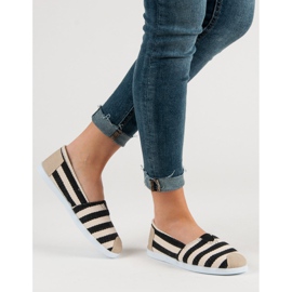 Slip a righe nero marrone 1