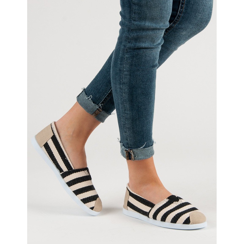Slip a righe nero marrone 1