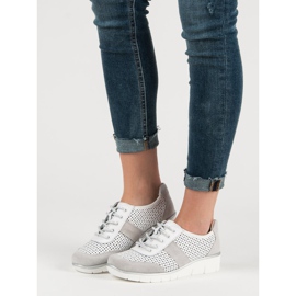 Filippo Scarpe in pelle traforata bianco 1