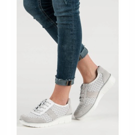 Filippo Scarpe in pelle traforata bianca 2